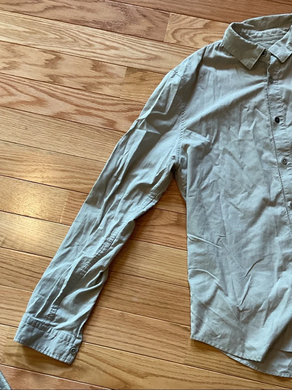 Lululemon Commission Men's Button-Down Shirt Gray Long Sleeve button down large - Picture 3 of 12